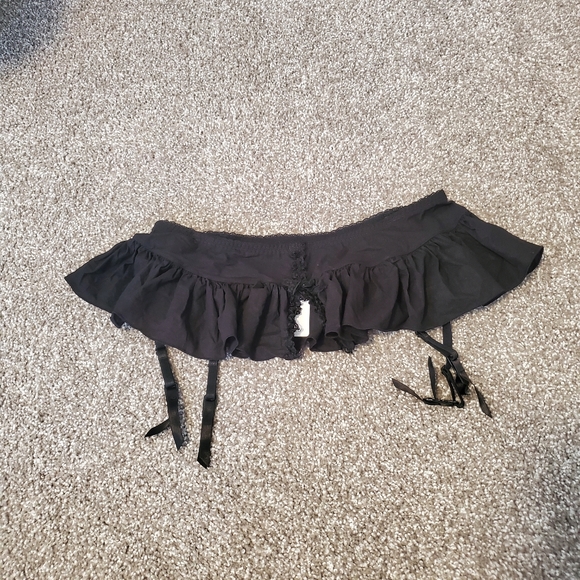 3/$30 Brand new Black garter skirt - Picture 2 of 5